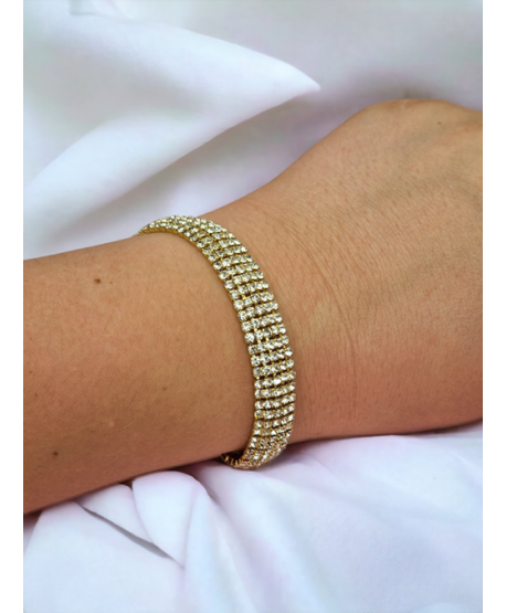 Bransoletki złote dżetowe 1-5-rzędowe