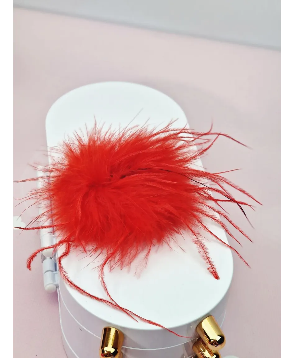 Broszki przypinki puchate w kolorach