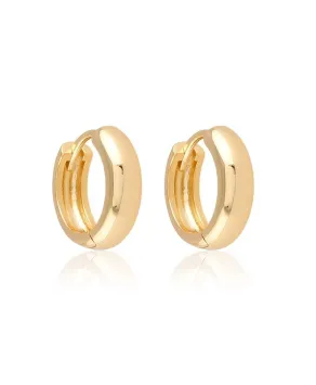 Kolczyki kółeczka stal złote