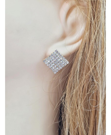 Kolczyki złote kwadraty