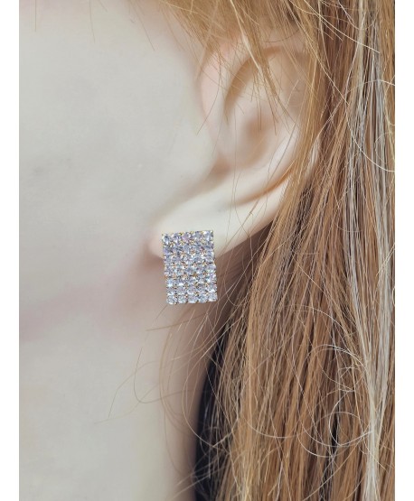 Kolczyki złote prostokąty