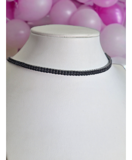 Chokery czarne dżetowe różne wielkości