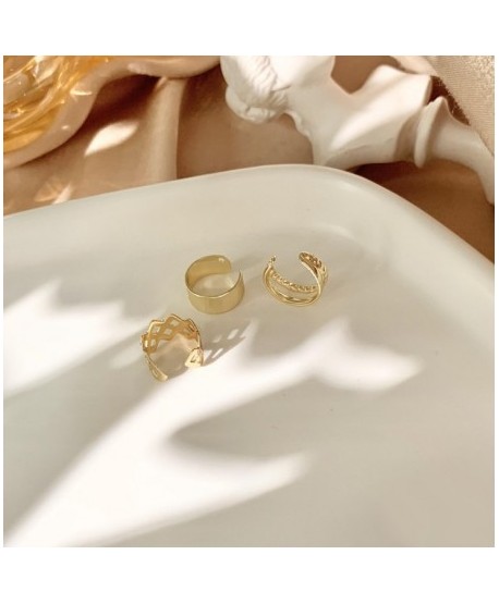 Nausznice gładkie złote 3 modele