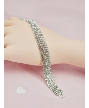 Bransoletki srebrne dżetowe 1-5-rzędowe