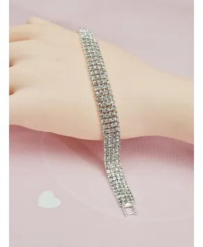 Bransoletki srebrne dżetowe 1-5-rzędowe