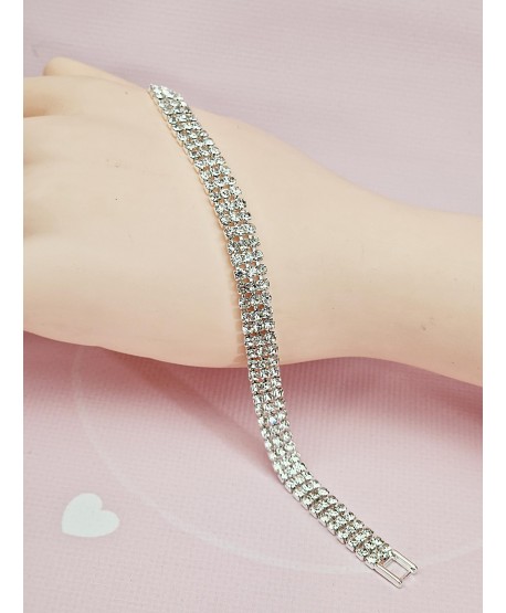 Bransoletki srebrne dżetowe 1-5-rzędowe