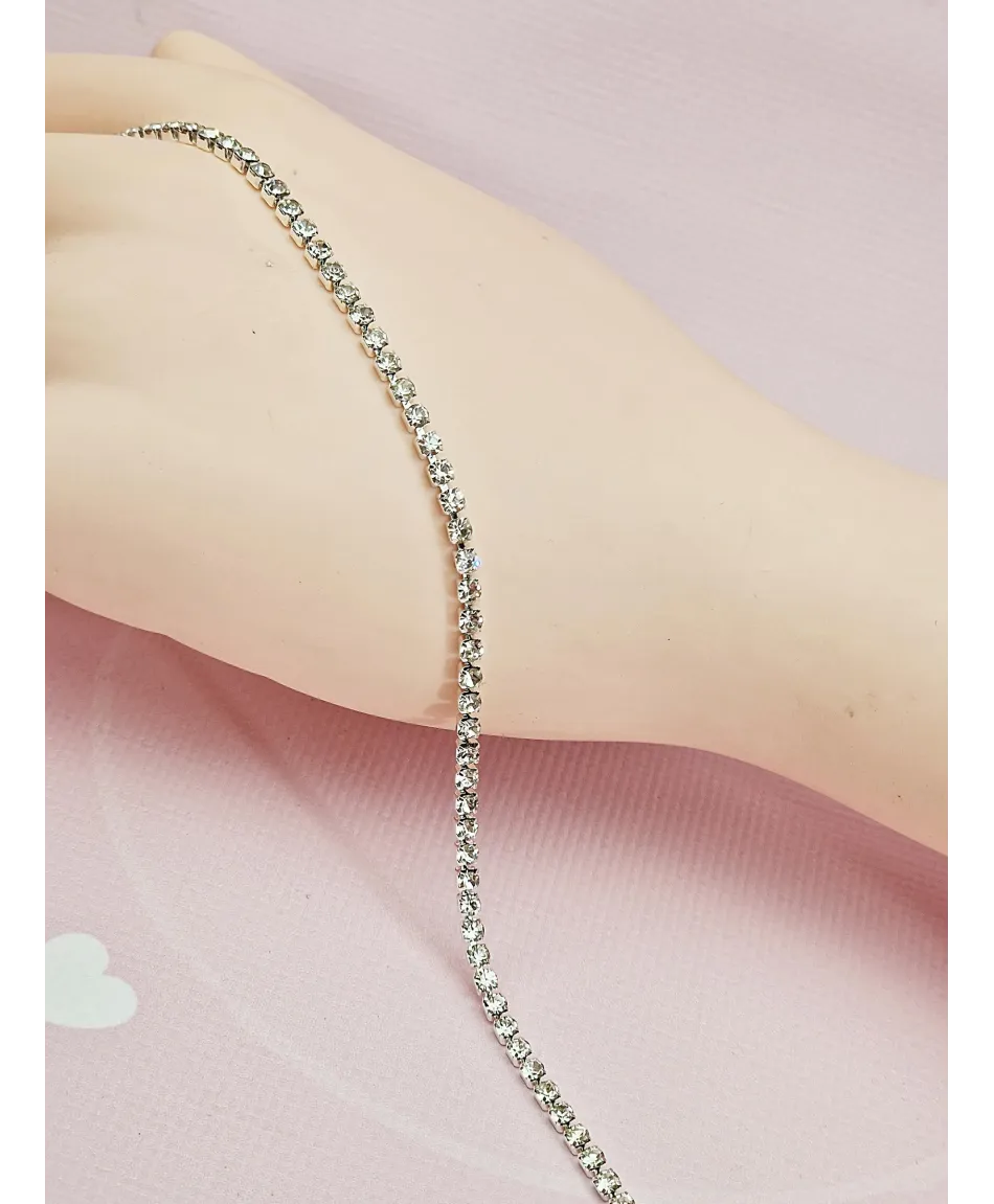 Bransoletki srebrne dżetowe 1-5-rzędowe