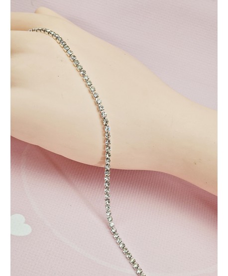 Bransoletki srebrne dżetowe 1-5-rzędowe