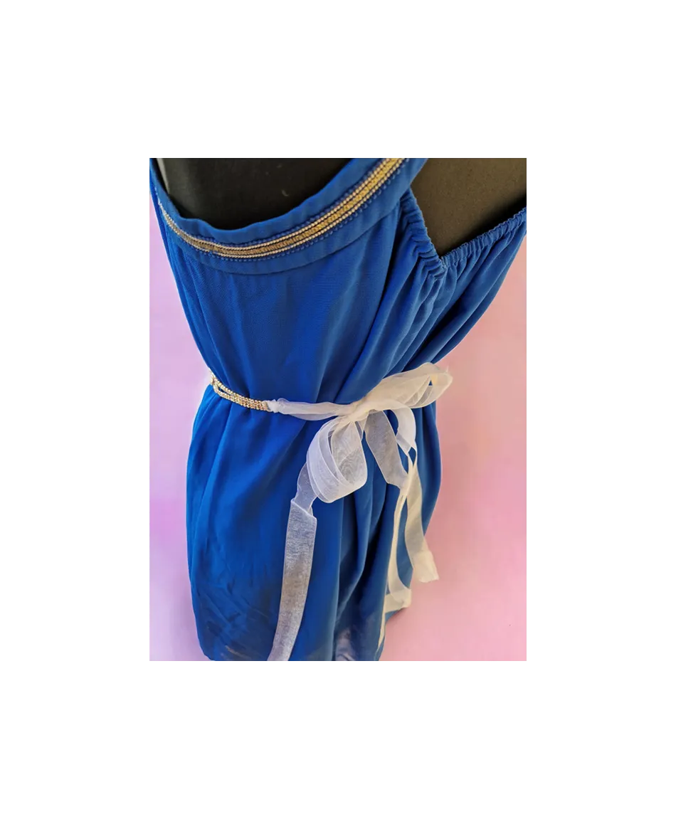 Ozdobne paski do sukienki na białej tasiemce