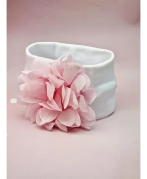 Opaska na gumce z tiulowym kwiatkiem- kolory