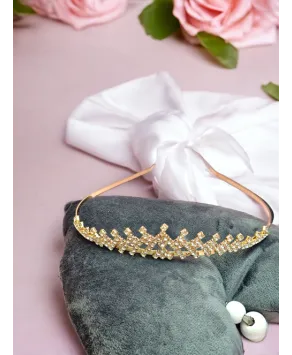 Subtelny diadem korona złota