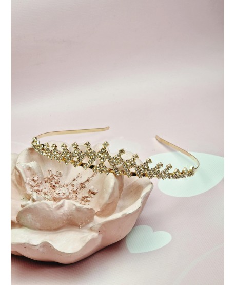 Subtelny diadem korona złota
