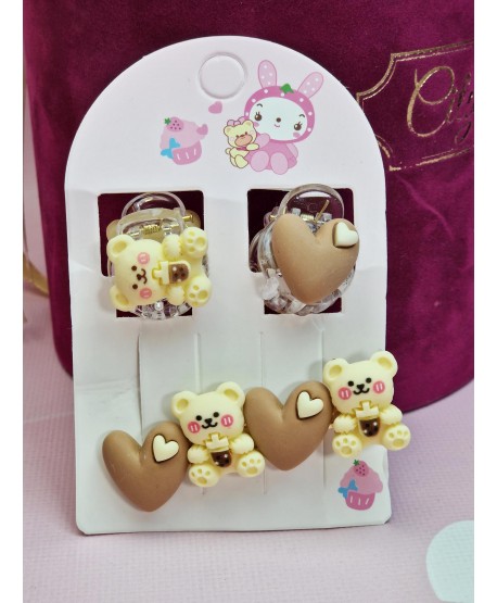 Spineczki dziecięce z misiami- komplecik