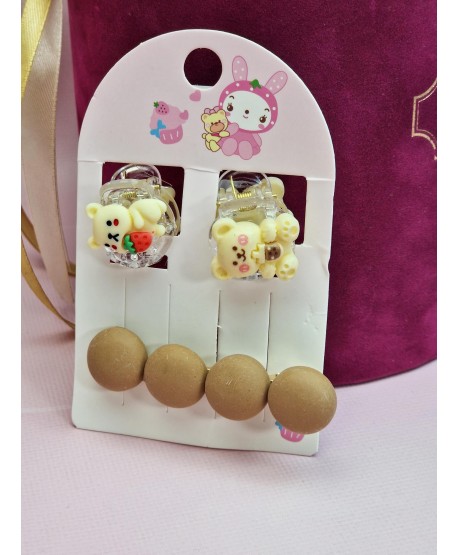 Spineczki dziecięce z misiami- komplecik