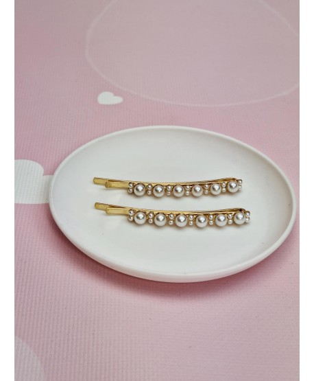 Wsuwka do włosów z perełkami