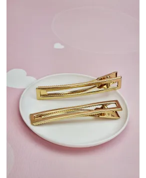 Spinka złota typu klips