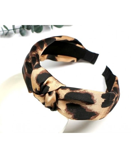 Opaska do włosów panterka z węzełkiem