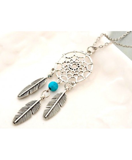 Wisior srebrny z łapaczem snów