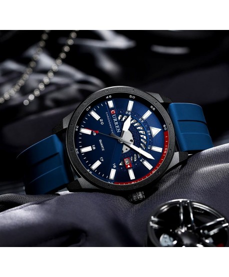 Zegarek Curren sportowy z datownikiem WR30