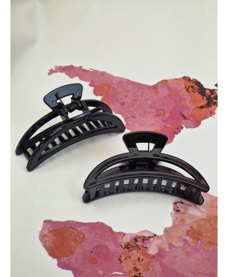 Spinka klamra szczęka czarna lakierowana podłużna