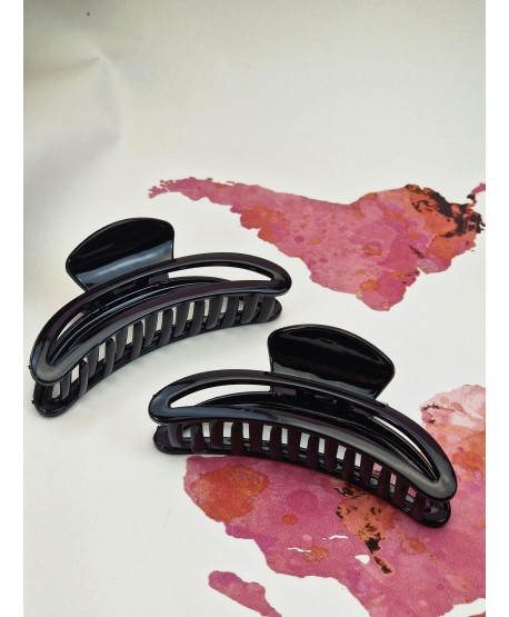 Spinka klamra szczęka czarna lakierowana podłużna