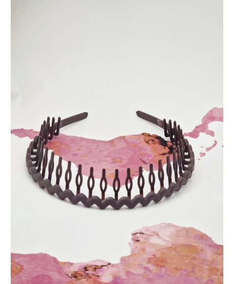 Opaska matowa zygzak z ząbkami