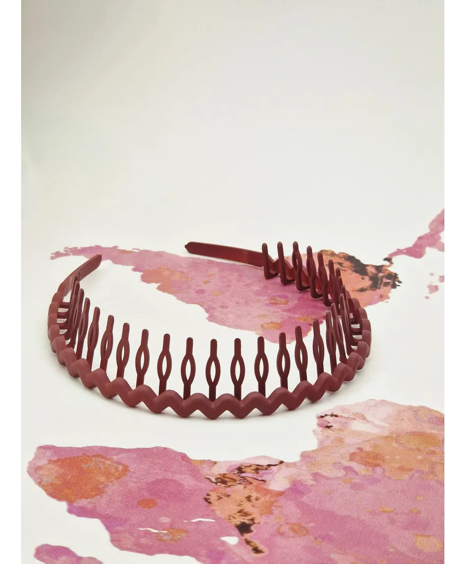 Opaska matowa zygzak z ząbkami