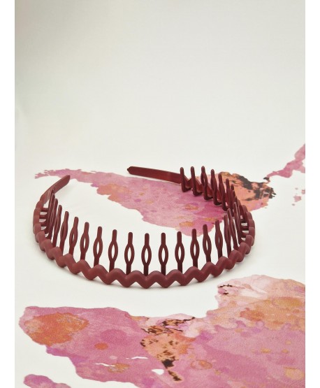 Opaska matowa zygzak z ząbkami