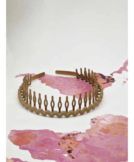 Opaska matowa zygzak z ząbkami