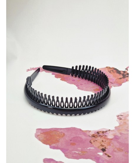 Opaska lakierowana z ząbkami