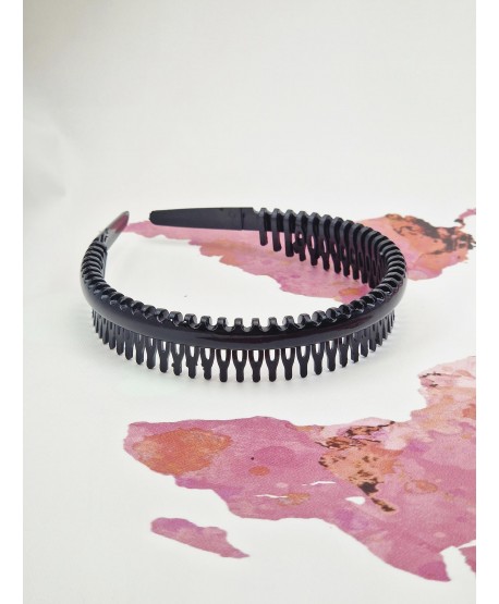 Opaska lakierowana z ząbkami