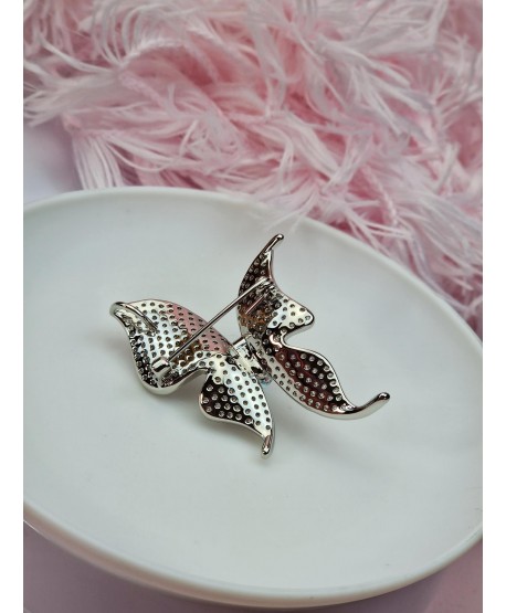 Broszka motyl stal chirurgiczna