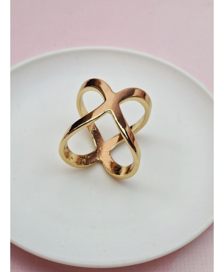 Klamra klips do apaszki w kolorze złotym