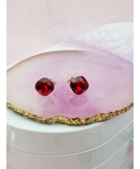 Klipsy z klasyczną cyrkonią- kolory