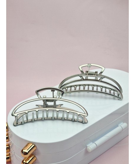 Spinka klamra szczęka srebrna metalowa