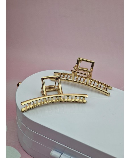 Spinka klamra szczęka złota metalowa