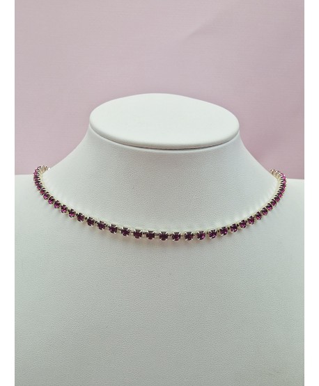 Delikatny różowy choker