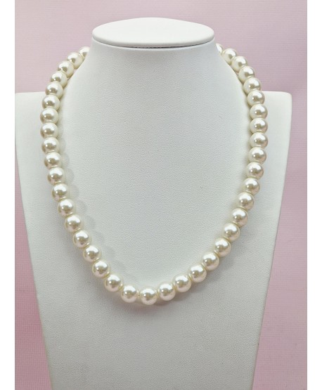 Naszyjnik z perełkami- 1 cm -  kolory