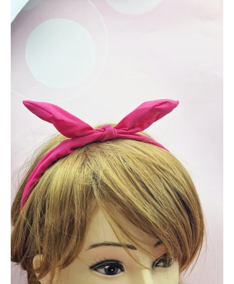 Opaski do włosów z uszkami kokardką