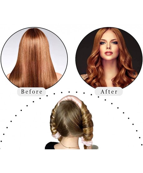 Wałek do kręcenia loków zestaw spinka gumki panterka