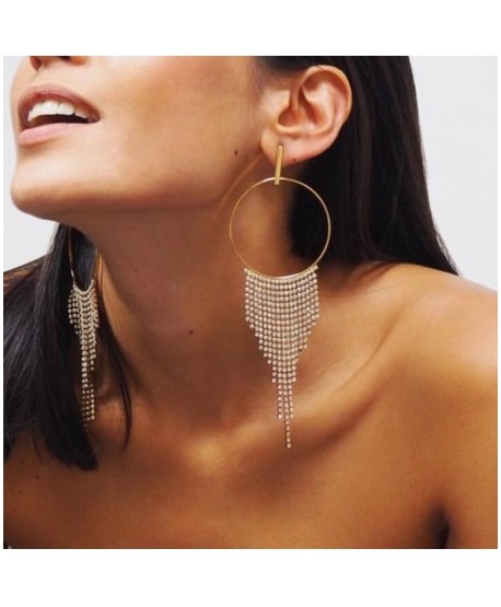 Kolczyki złote dżetowe stopniowane na kole