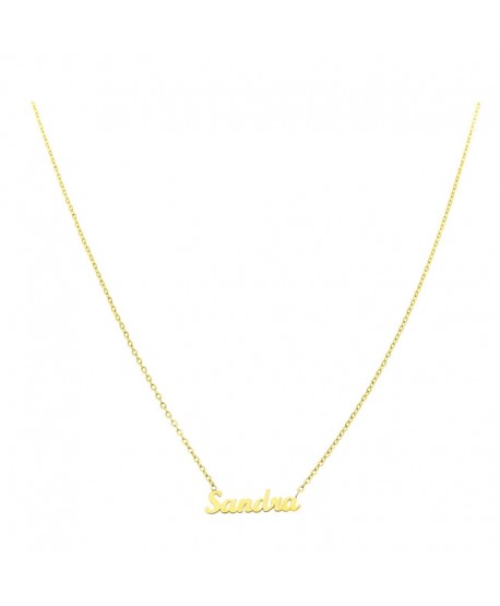 Naszyjnik stal celebrytka z imieniem Sandra