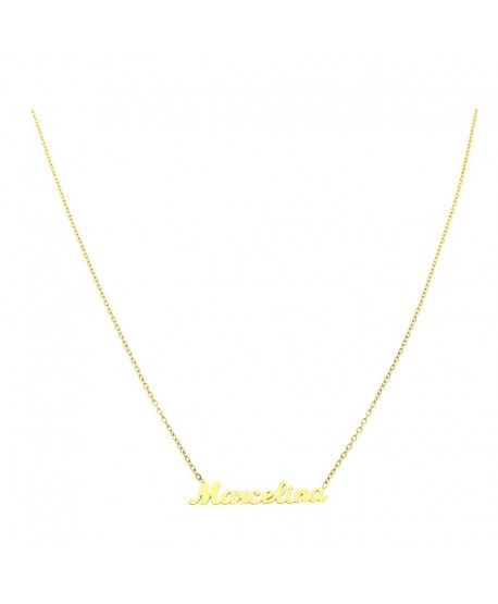 Naszyjnik stal celebrytka z imieniem Marcelina