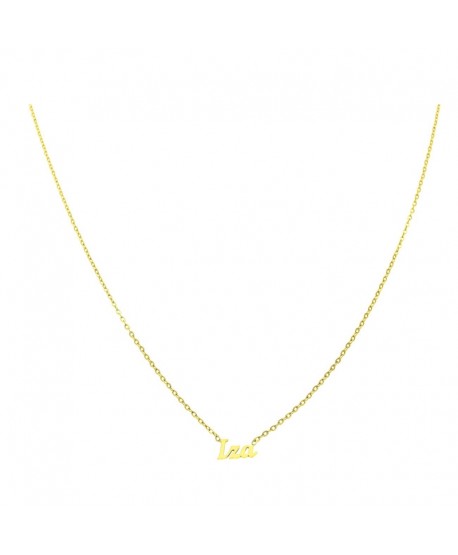 Naszyjnik stal celebrytka z imieniem Iza