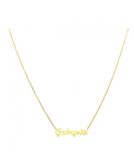 Naszyjnik stal z imieniem Gabrysia