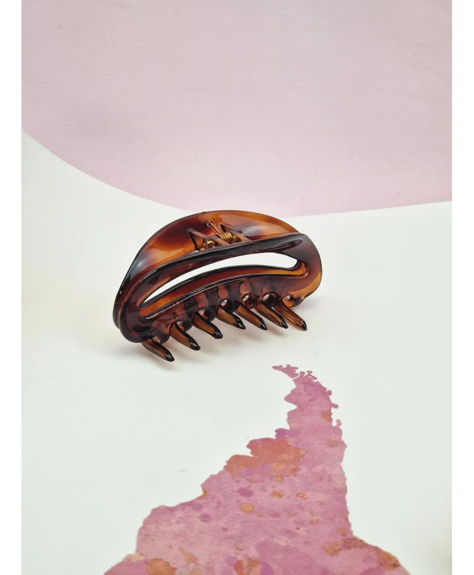 Spinka szczęka klamra francuska błyszcząca