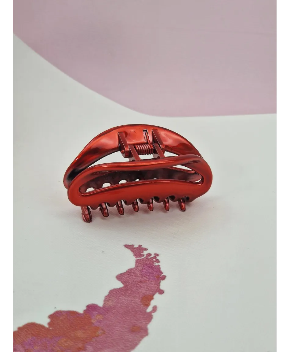 Spinka szczęka klamra francuska błyszcząca mała