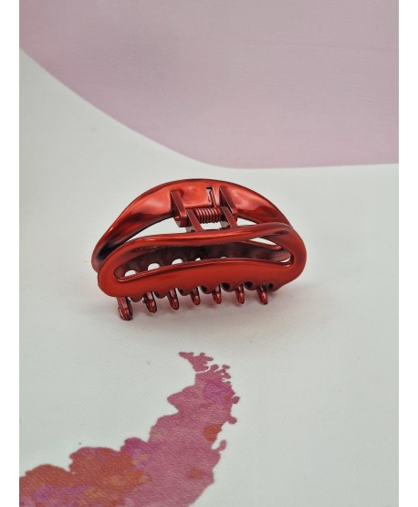 Spinka szczęka klamra francuska błyszcząca mała