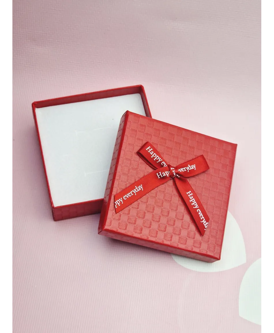 Opakowanie prezentowe kwadratowe z kokardką- kolory