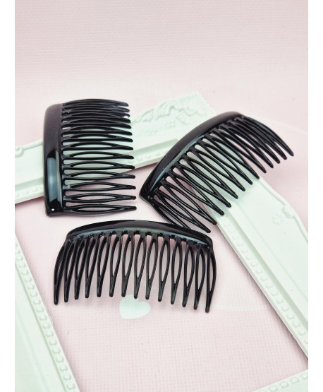 Grzebień do podpięcia włosów czarny- francuski
